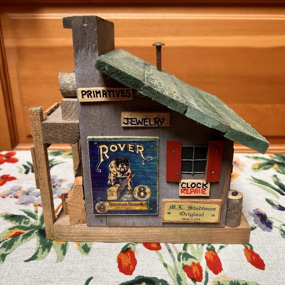 ML Studtman Handmade Birdhouse General Store John Deere Pepsi Rustic Folk Art